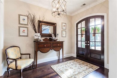 Gorgeous entry with double doors.  Very inviting