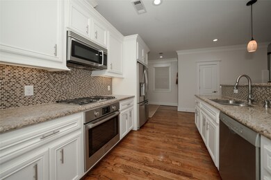 Beautiful Granite countertops, stylish backsplash,