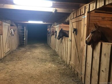 This view is from the back of the barn looking to 
