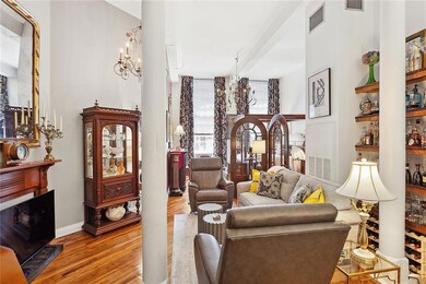 A look at the living room - and then further behind the louvered doors is the bedroom - quite private, even in an open floor plan with no solid walls between rooms.