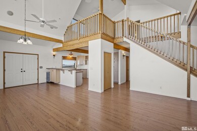 great room w/ view of loft