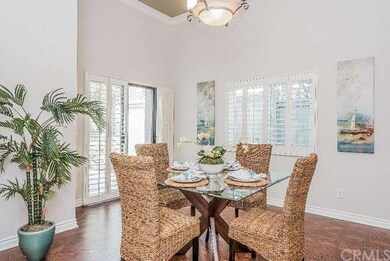 Beautiful Dining Room with Patio and Plantation Sh