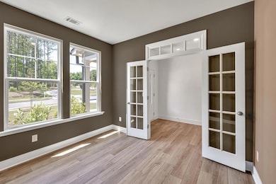 Office on Main Level with French Doors for added privacy