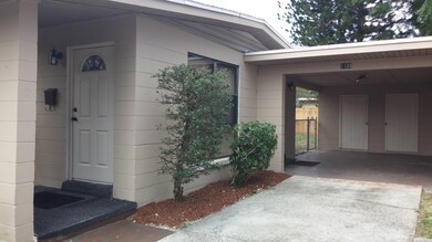 Front, carport