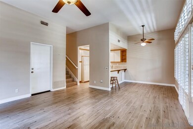 living room looking towards dining room and kitche