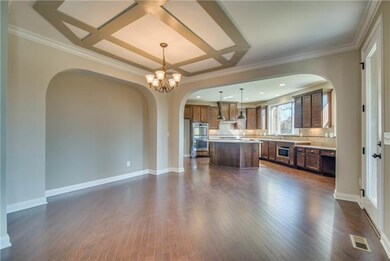 Elegant dining area off of the kitchen.