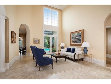 Immediate view when entering foyer with pool and spa beyond. A stunning first impression!