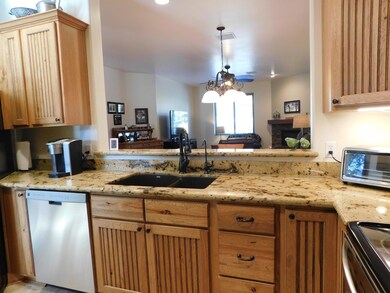 Kitchen View into Living Room