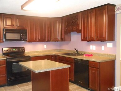 Renovated Cherry Kitchen with island, wine rack, a