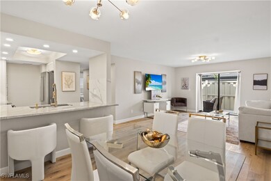 Natural light from large sliding glass doors that