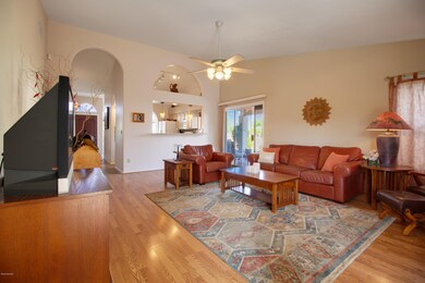 Living Room with Vaulted Ceilings