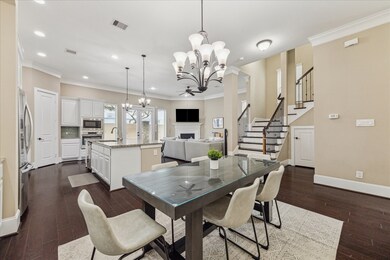 Another view of the dining area overlooking a cozy