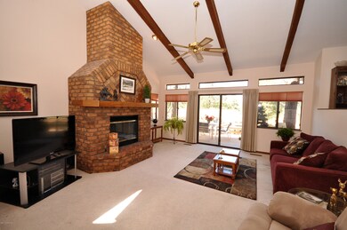 Wood/gas fireplace
