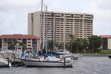 The Ariel building and Marina.  The full service m