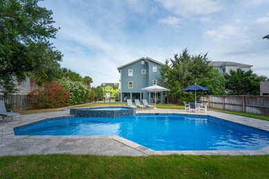 back of the house and pool