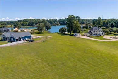 Bird's eye view of a nearby body of water