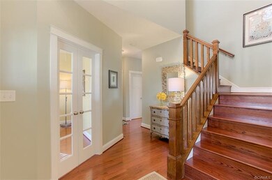 French Doors off the Foyer lead to the private Stu