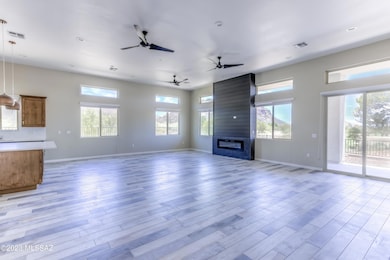 Spacious Family Room w/ Soaring Ceilings