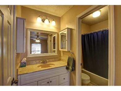 Bath. Master bathroom with extra cabinet space tha