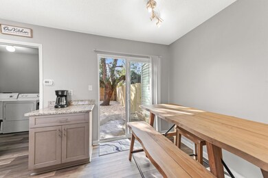 dining area to backyard