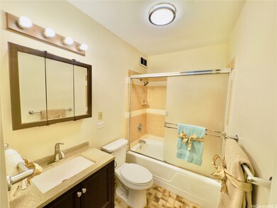 Updated sink countertop and vanity, towel bars, &