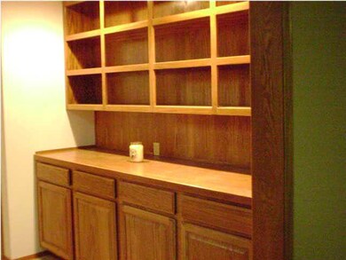 Nice built-in Cabinet in alco area of the basement