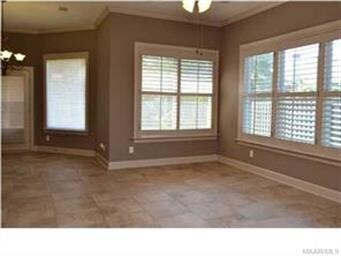 Access the back porch from the breakfast room.
