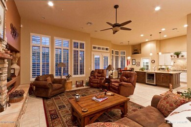 family room open to kitchen