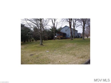 Large level landscaped yard