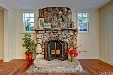 Handsome River Rock Fireplace
