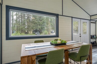 The picture window brings the outdoors to the dining table as you enjoy your meals.