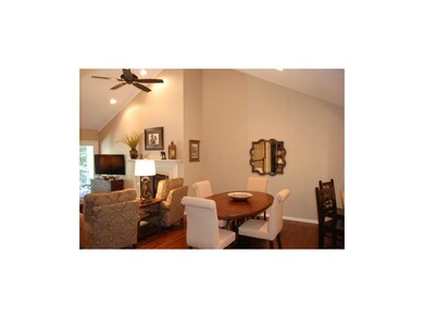 Vaulted Dining Area just of the Living Room.