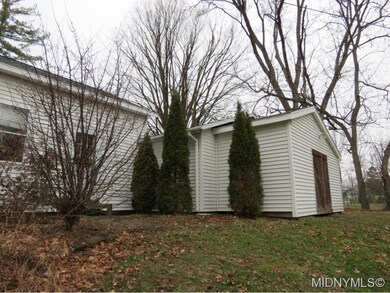 Attached rear shed