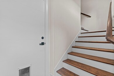 Enter the unit on the ground floor from the garage