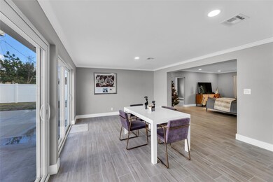 Dining room / Family Room area is spacious with sl