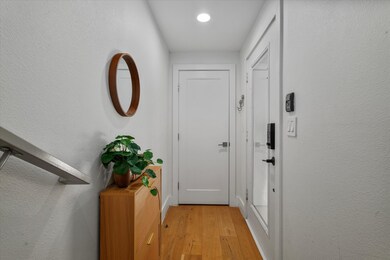 Private entry with huge hall closet
