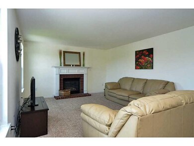 Family Room. The family room includes a gas firepl
