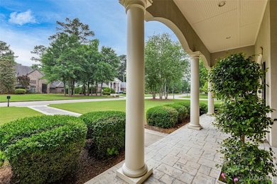 Front porch with columns
