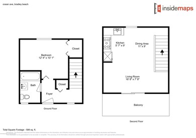 100 Ocean Ave 10D Floor Plan