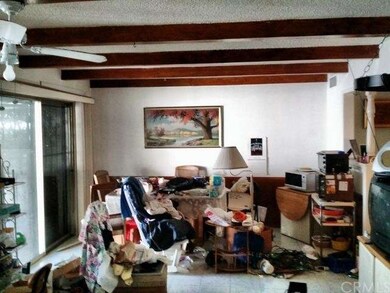 Dining area in process of clearing.