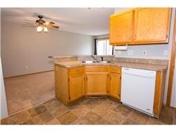Kitchen facing the living space.