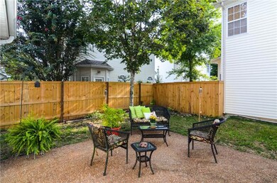Private patio and new privacy fence.