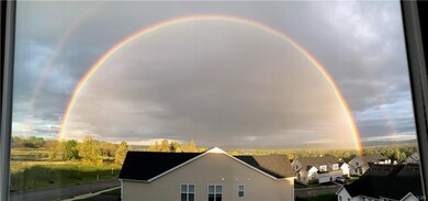 Double rainbow - view from Breakfast Nook.