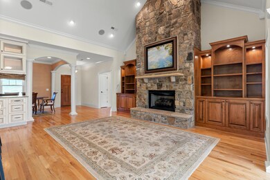 Massive Stone Fireplace