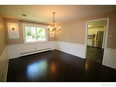 Dining Room Gorgeous hardwood floors in formal din
