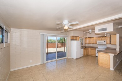 family room-kitchen