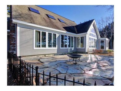 Yard/Garden. A pretty stone patio on...