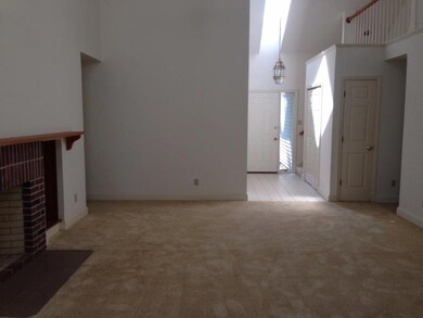 Natural light filters down into...