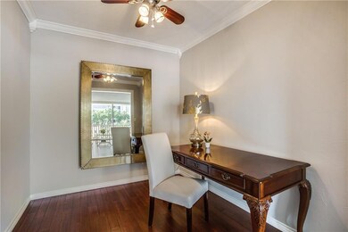 Office space could be used as a den or dining room