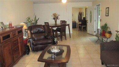 Dining area off living room